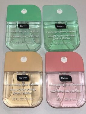 Portable Pocket Hand Sanitizer watermelon, cucumber, sweet pistachio, vanilla
